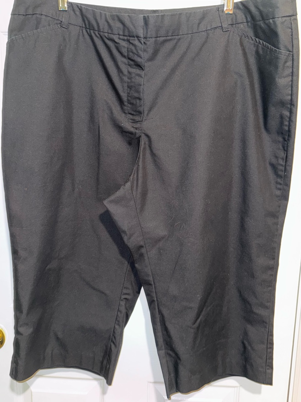 Croft & Barrow Natural Fit Black Capri Pants Womens size 20W